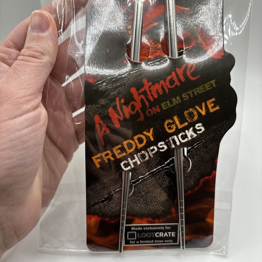 Loot Crate: Freddy Krueger Glove Chopsticks A Nightmare On Elm Street NEW - Picture 3 of 4